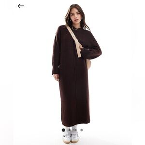 ASOS Elegant Brown Maxi Dress